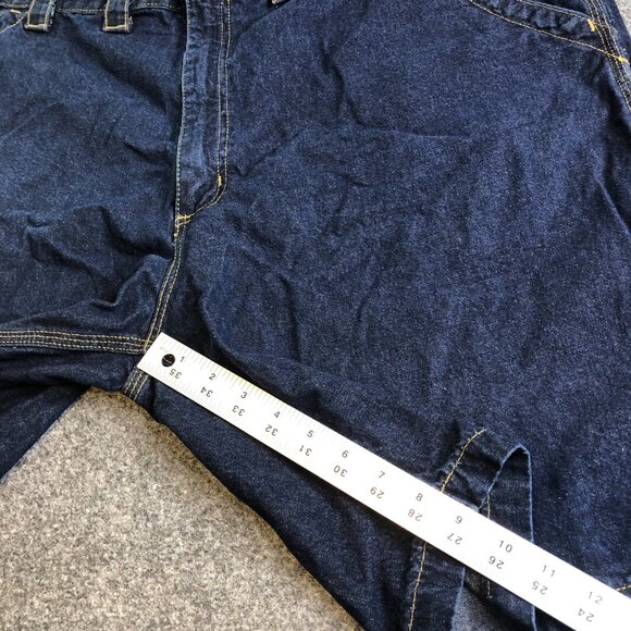 Carhartt Denim Carpenter Shorts Mens 44 Blue B153HDK Workwear Utility Pockets - Picture 5 of 7